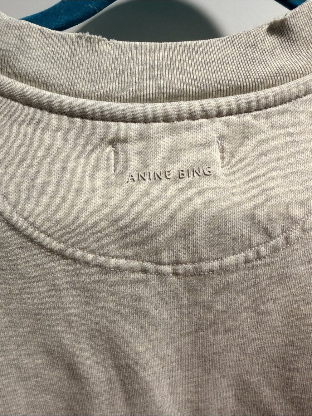 Anine Bing Jaci Sweatshirt in a heather grey size Medium - Picture 3 of 4